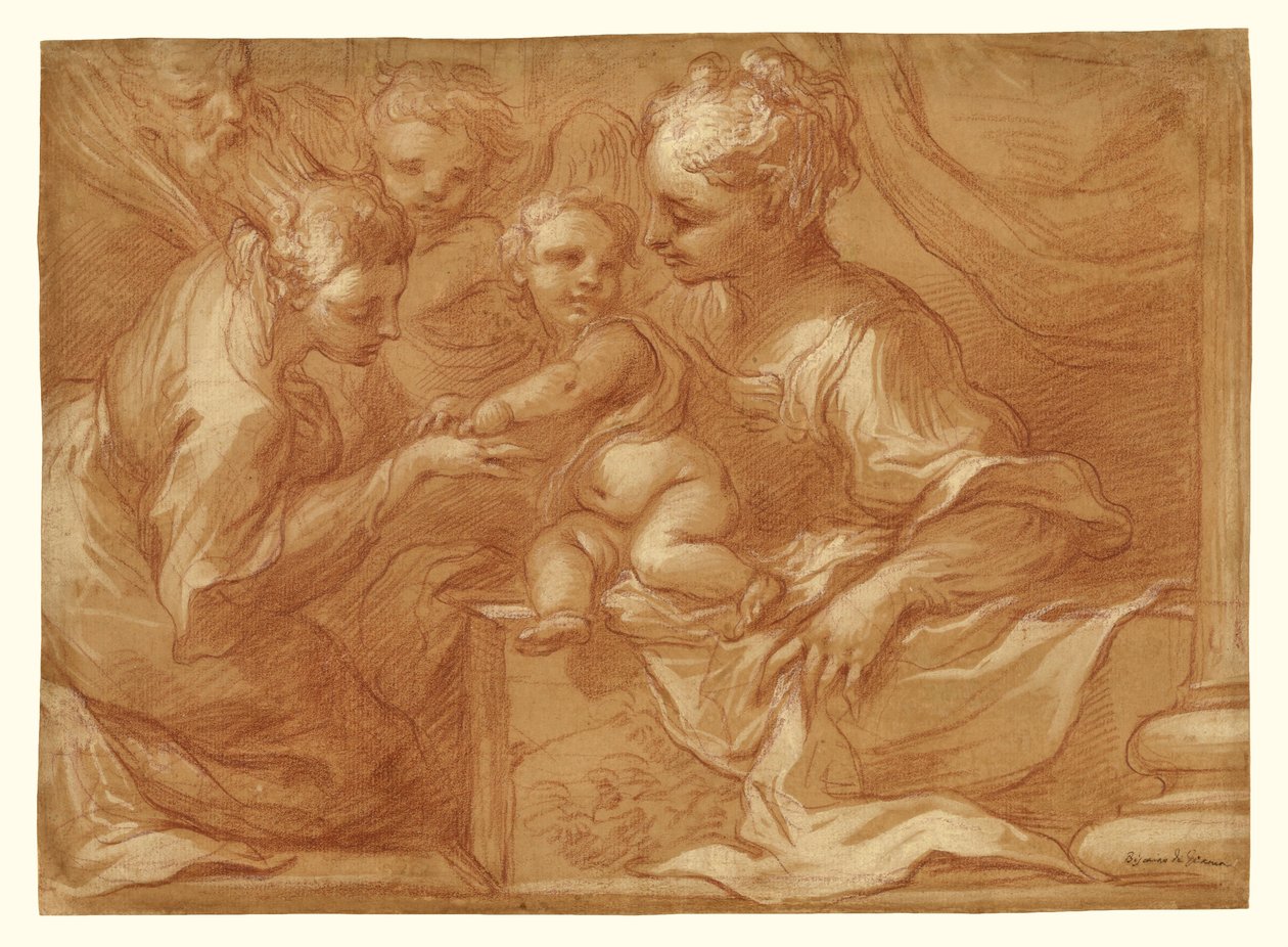Pyhän Katariinan mystinen avioliitto tekijältä Bartolomeo Biscaino