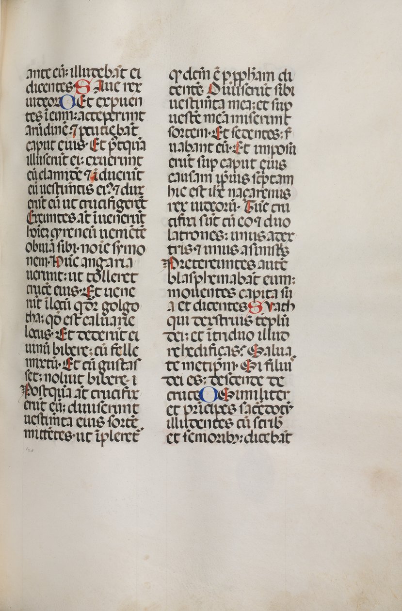 Missale: Fol. 121: sisältää musiikkia Hely Hely Lamalle jne. St. Mattion Passionissa, 1469. tekijältä Bartolomeo Caporali