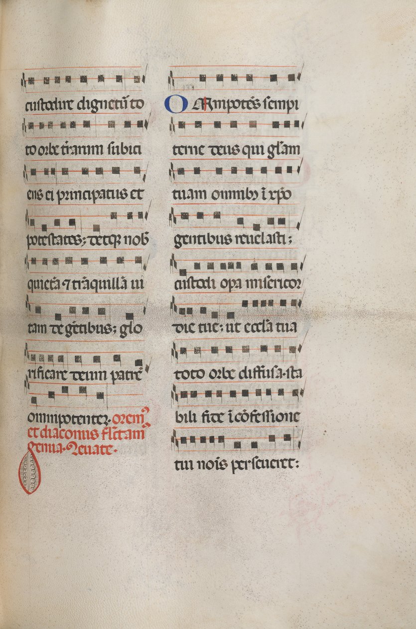 Missale: Fol. 146: Musiikkia erilaisiin rukouksiin..., 1469. tekijältä Bartolomeo Caporali
