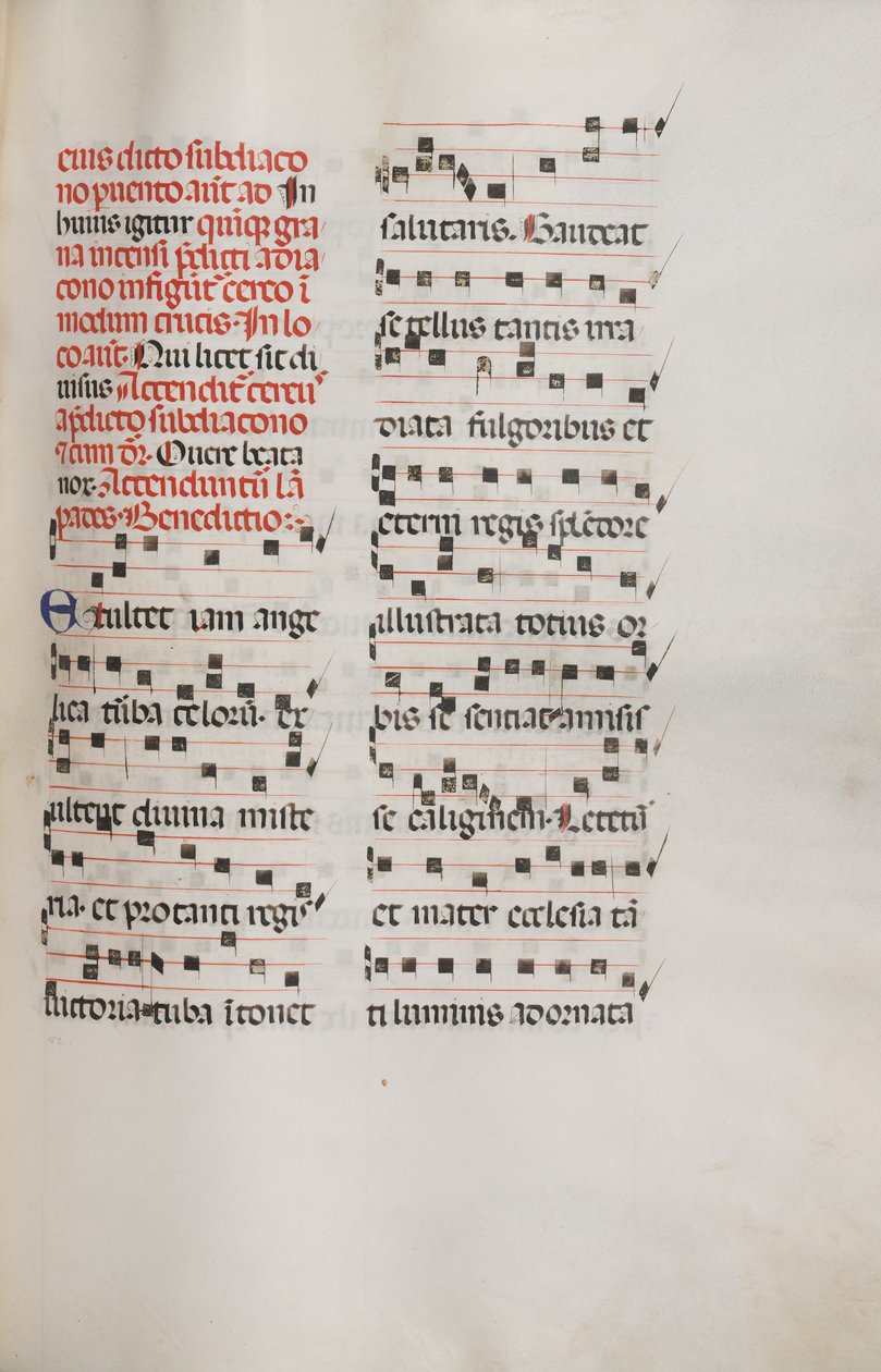 Missale: Fol. 153: Musiikkia Exultetille, 1469 tekijältä Bartolomeo Caporali