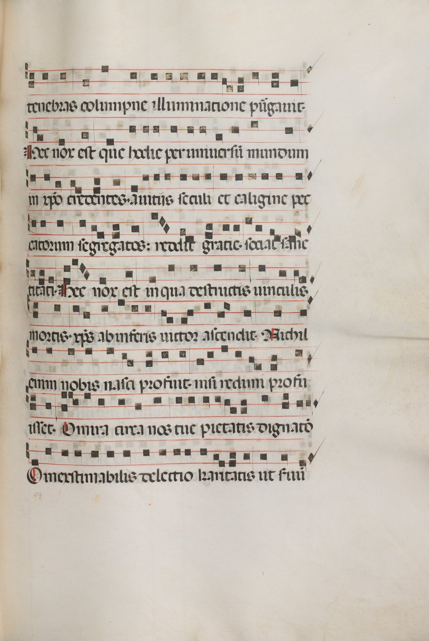 Missale: Fol. 155: Musiikkia Exultetille, 1469 tekijältä Bartolomeo Caporali