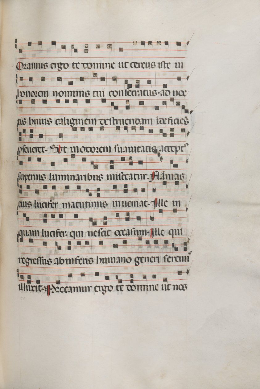Missale: Fol. 157: Musiikkia Exultetille, 1469 tekijältä Bartolomeo Caporali