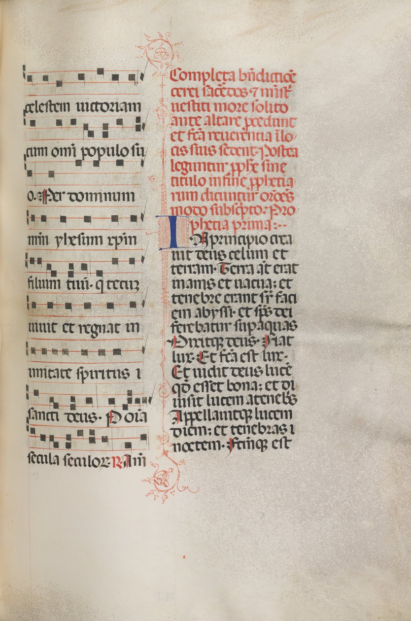 Missale: Fol. 158: Musiikkia Exultetille, 1469 tekijältä Bartolomeo Caporali