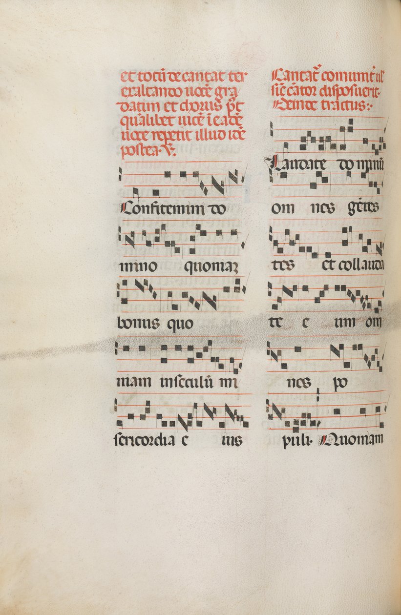 Missale: Fol. 171v: Musiikkia Alleluialle jne. pääsiäisen alussa 1469. tekijältä Bartolomeo Caporali