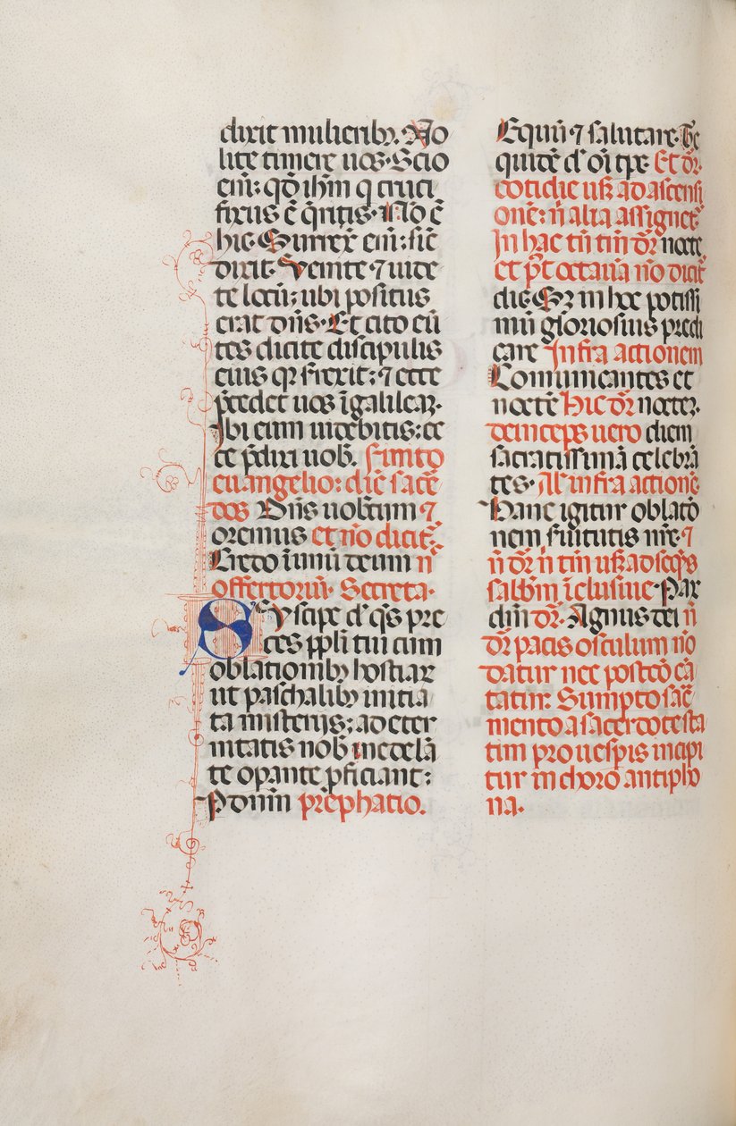 Missale: Fol. 172v: Musiikkia Alleluialle jne. pääsiäisen alussa 1469. tekijältä Bartolomeo Caporali