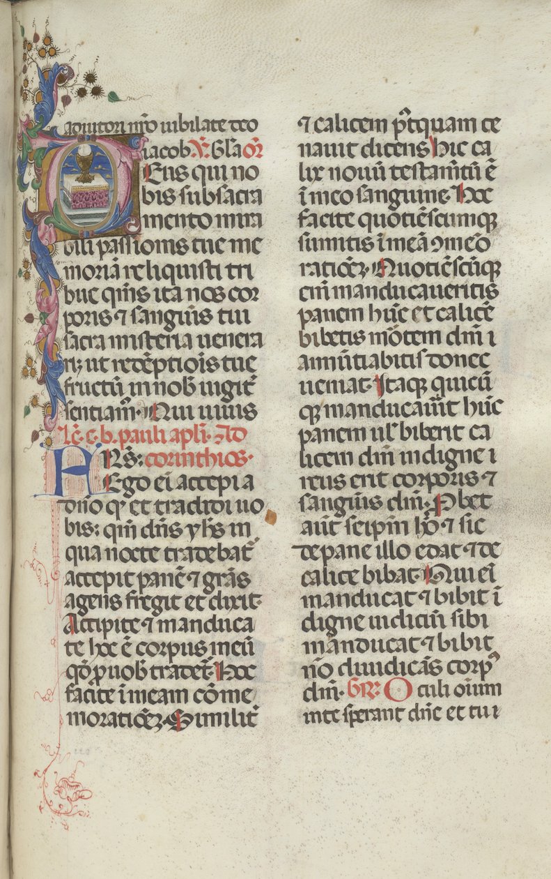 Missale: Fol. 225: Malja isäntänä, 1469. tekijältä Bartolomeo Caporali