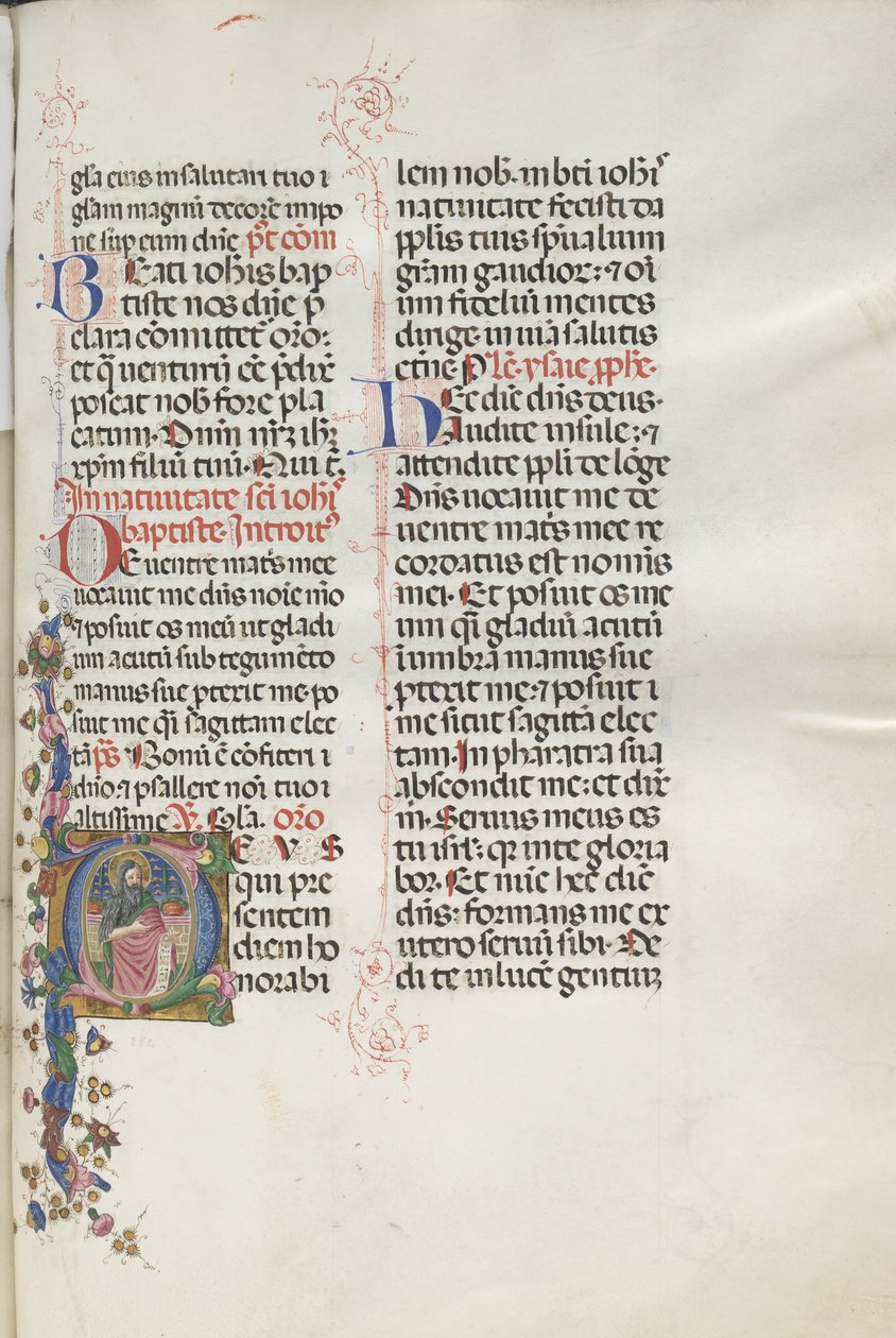 Missale: Fol. 287: Pyhä Johannes Kastaja, 1469. tekijältä Bartolomeo Caporali