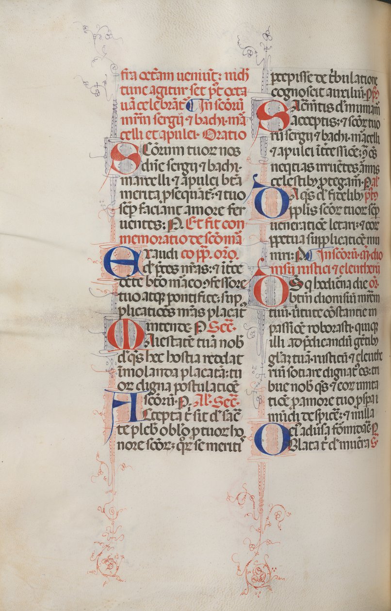 Missale: Fol. 319v: Pyhä Franciscus ja Pyhän Franciscuksen koko messu, 1469. tekijältä Bartolomeo Caporali