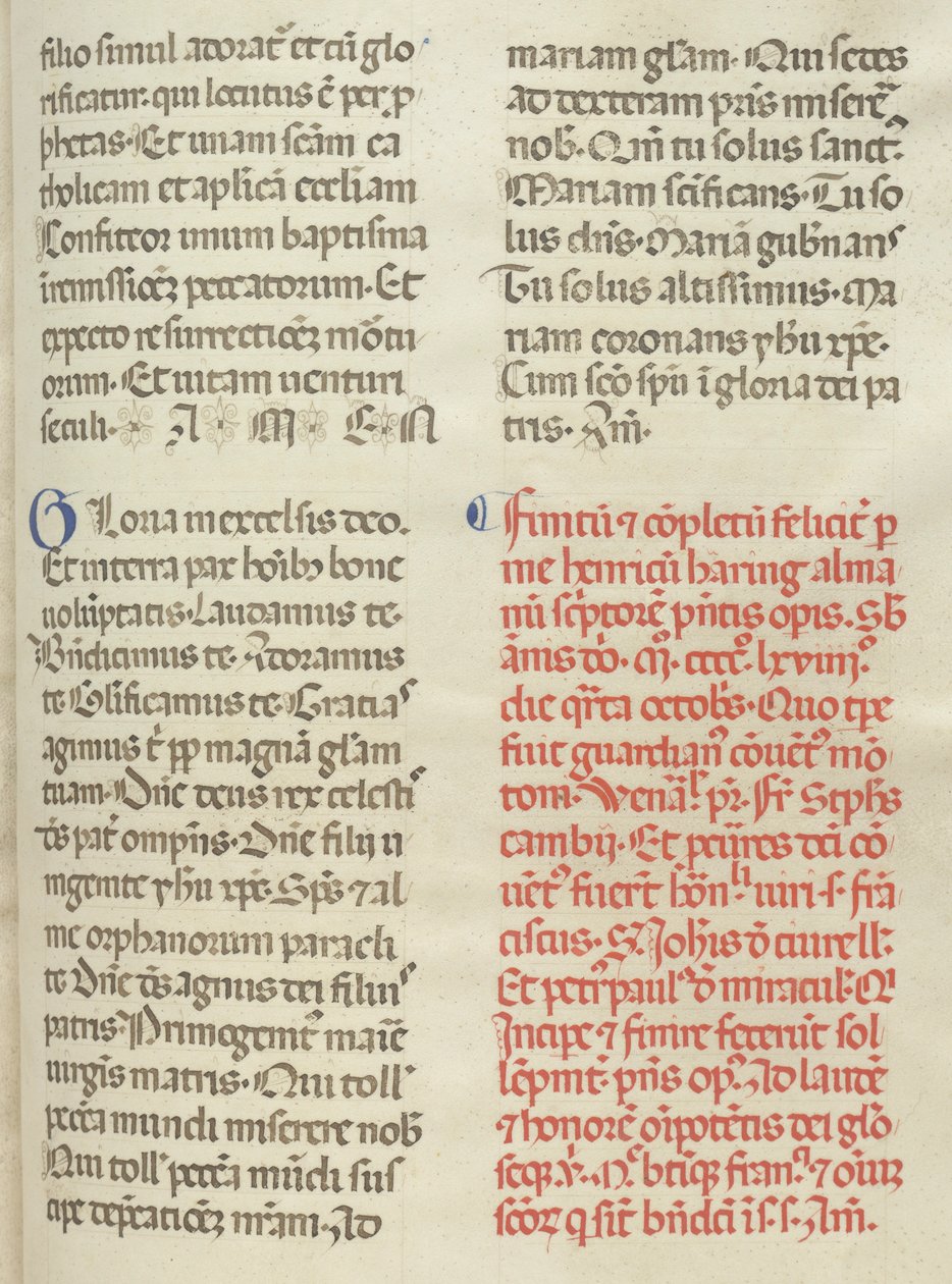 Missale: Folio 400: Colophon, 1469 tekijältä Bartolomeo Caporali