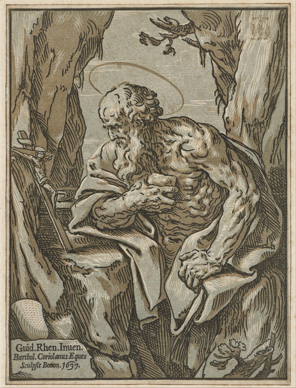Saint Jerome tekijältä Bartolomeo Coriolano