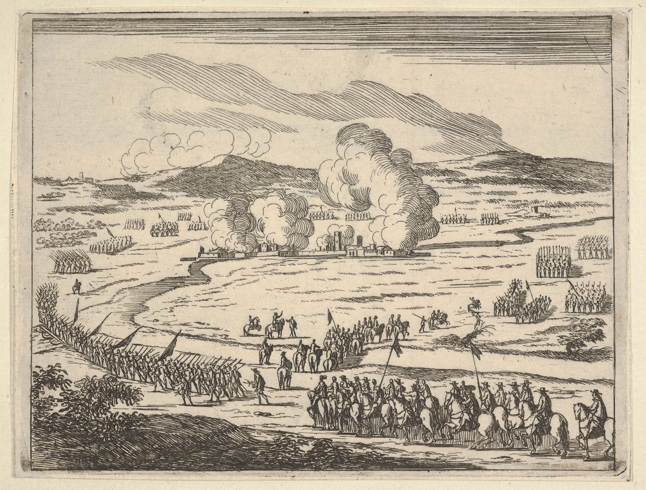 Aleksandrian piiritys alkaa, ideasta kristinuskon prinssistä ja sankarista Franciscuksessa ..., 1659. tekijältä Bartolomeo Fenice