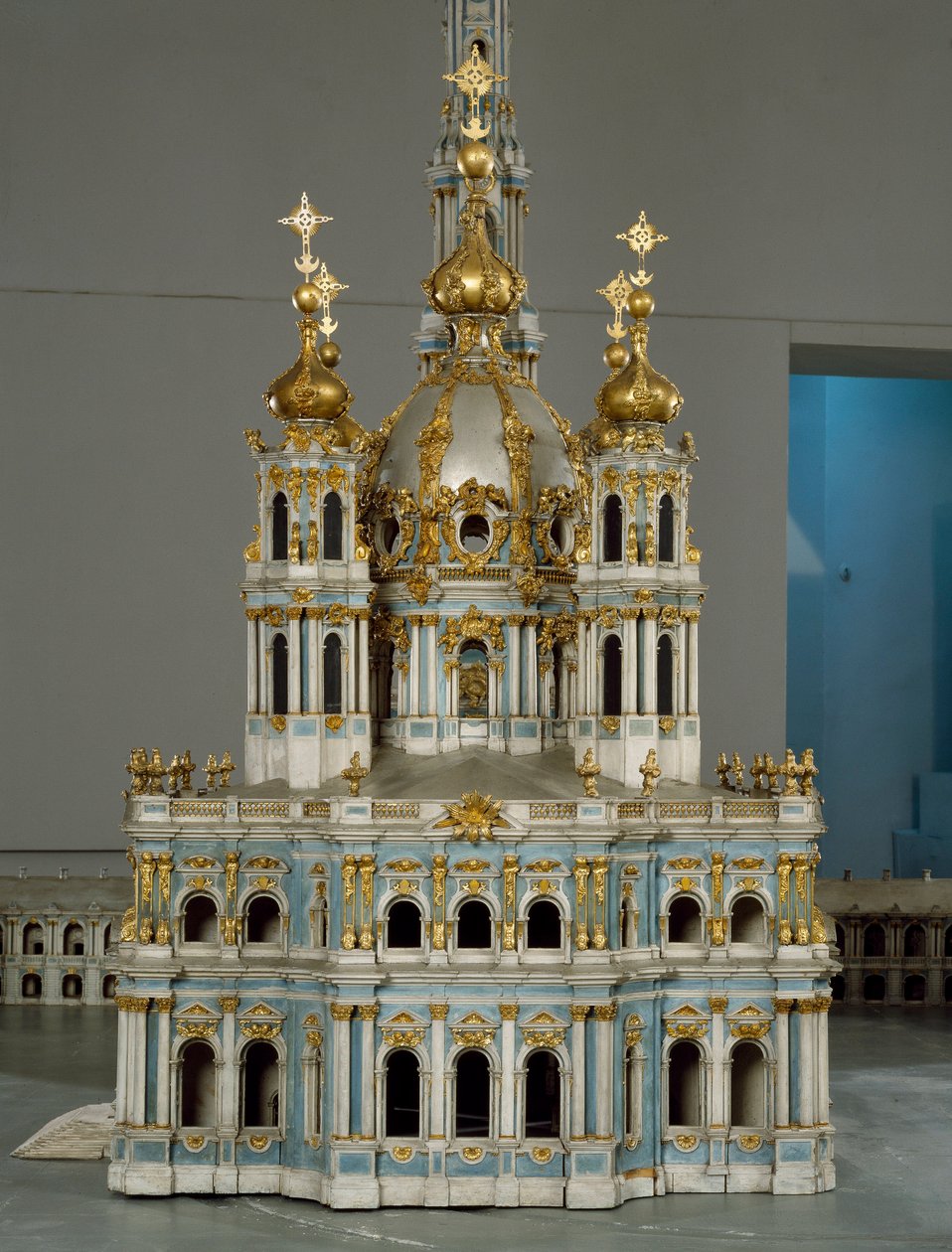 Ylösnousemuksen neitsyen luostari (Smolny) Pietarissa (Pietari) tekijältä Bartolomeo Franceso Rastrelli