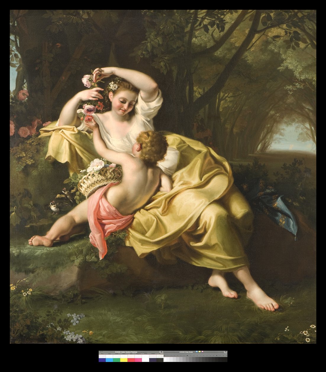 Kevään allegoria, 1705-09 tekijältä Bartolomeo Guidobono