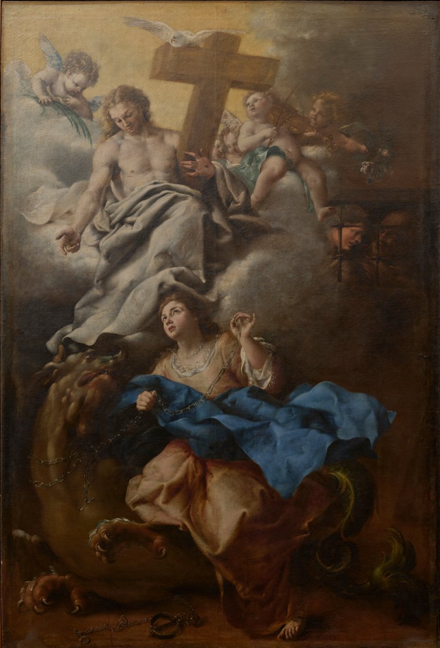 Italian kieli: Pyhän Margaretan visio tekijältä Bartolomeo Guidobono