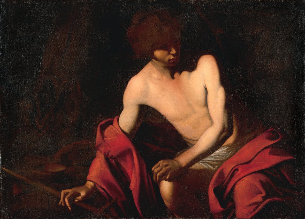Italian kieli: San Giovanni Battista Johannes Kastaja tekijältä Bartolomeo Manfredi