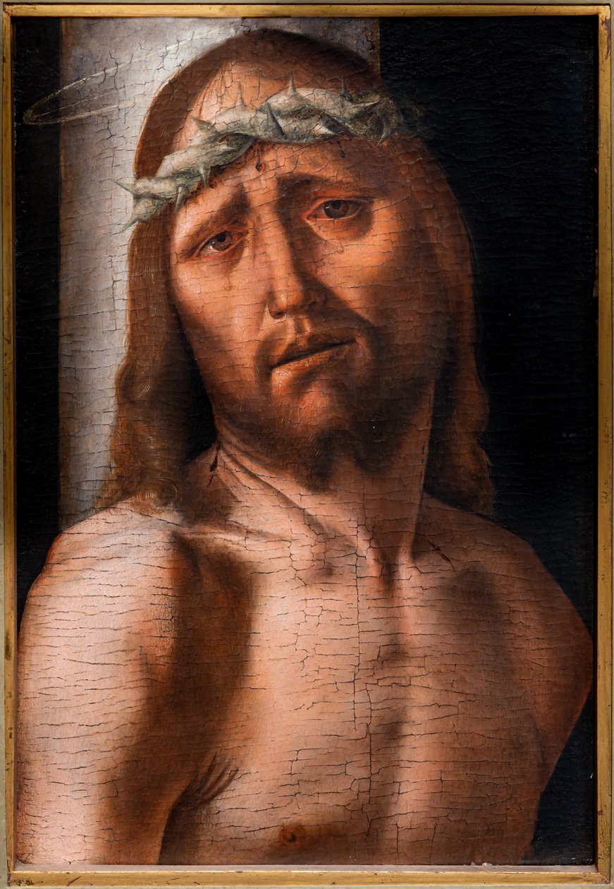 Kristus pylväässä, 1400-luvun toinen puoli (öljy paneelissa) tekijältä Bartolomeo Montagna