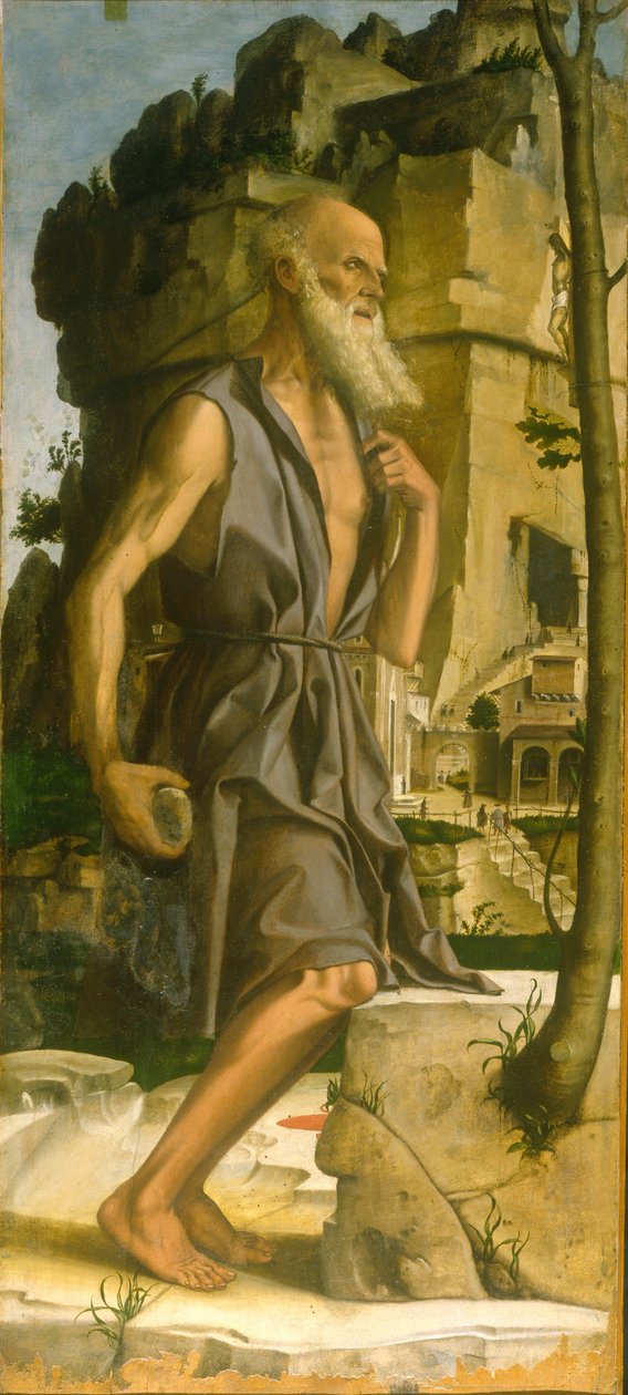 Saint Jerome tekijältä Bartolomeo Montagna