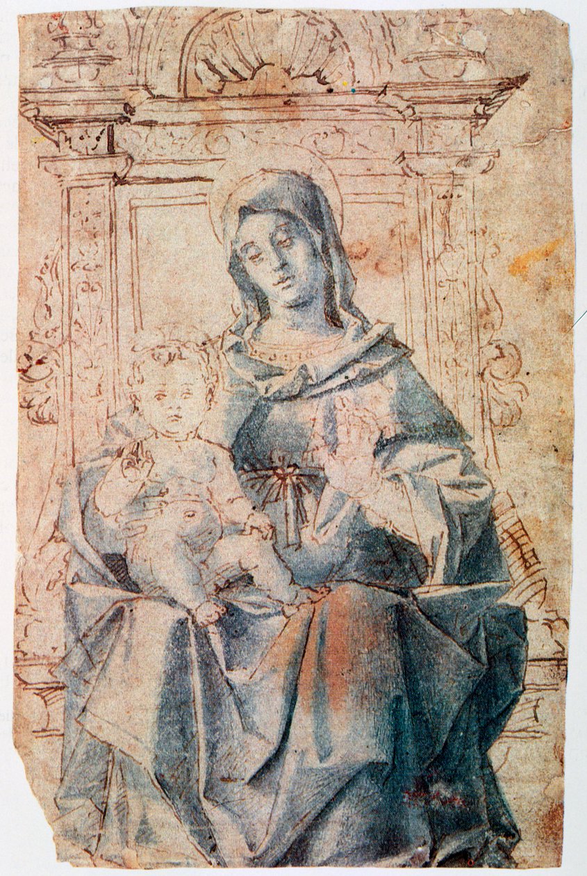 Neitsyt ja lapsi, c1470-1523 tekijältä Bartolomeo Montagna