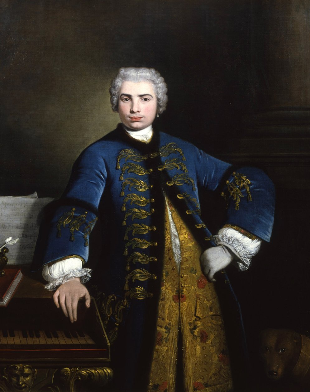 Muotokuva laulaja Farinelli Carlo Broschista 1705-1782, 1734. tekijältä Bartolomeo Nazari