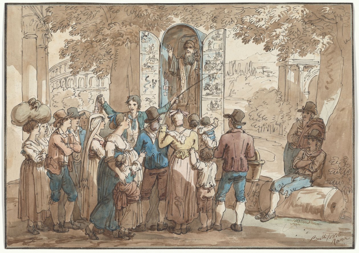 ”Charlatan”, kuvitus teokseen ”Roman Costumes and Customs” tekijältä Bartolomeo Pinelli