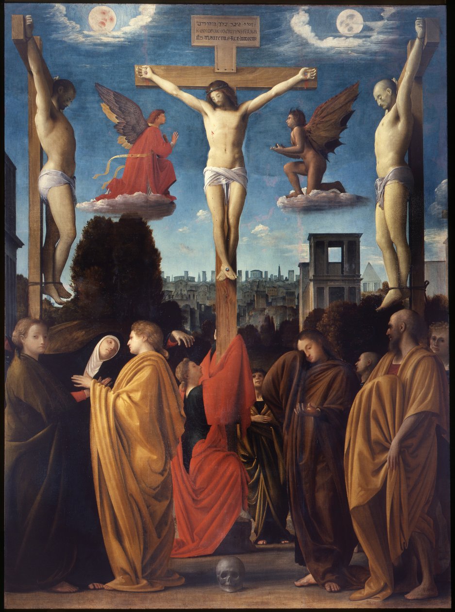 Ristiinnaulitseminen tekijältä Bartolomeo Suardi Bramantino