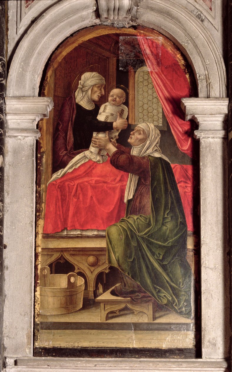 Misericordian Madonnan triptyykki, 1473 tekijältä Bartolomeo Vivarini