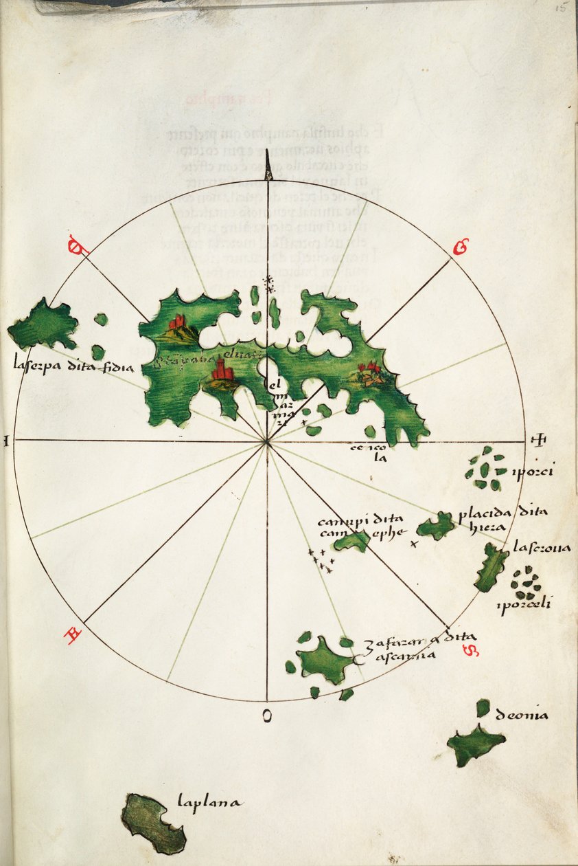 Astipalaia, n.1485 (vellum). tekijältä Bartolomeo da li Sonetti