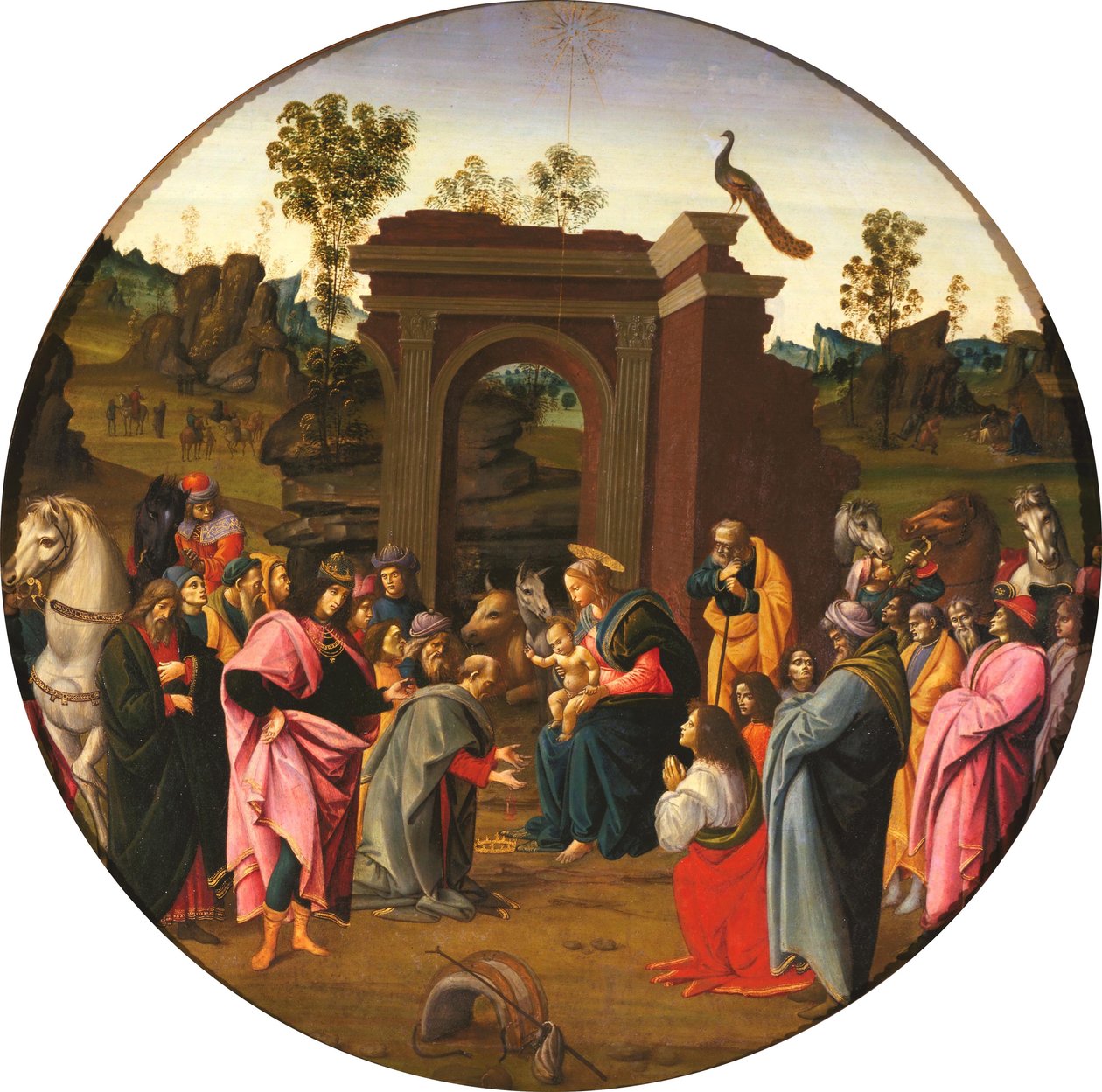 Maagien palvonta tekijältä Bartolomeo di Giovanni
