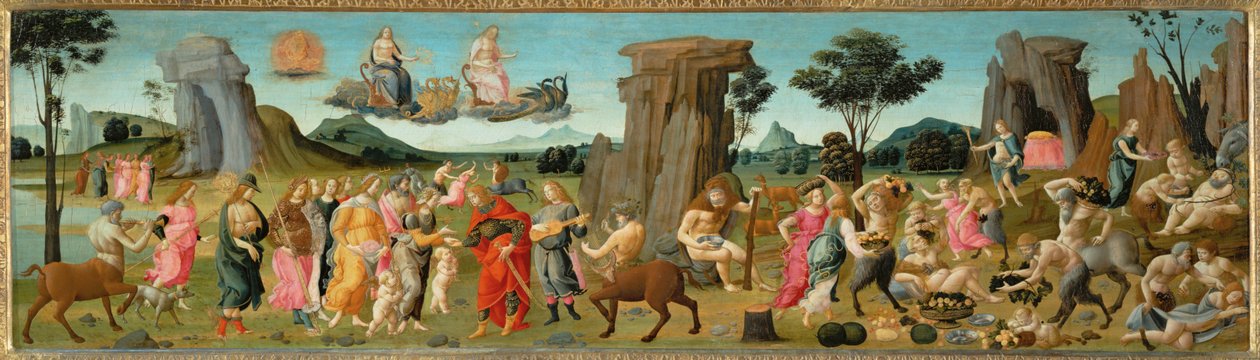 Akhilleuksen vanhempien Thetiksen ja Peleuksen häät ... tekijältä Bartolomeo di Giovanni