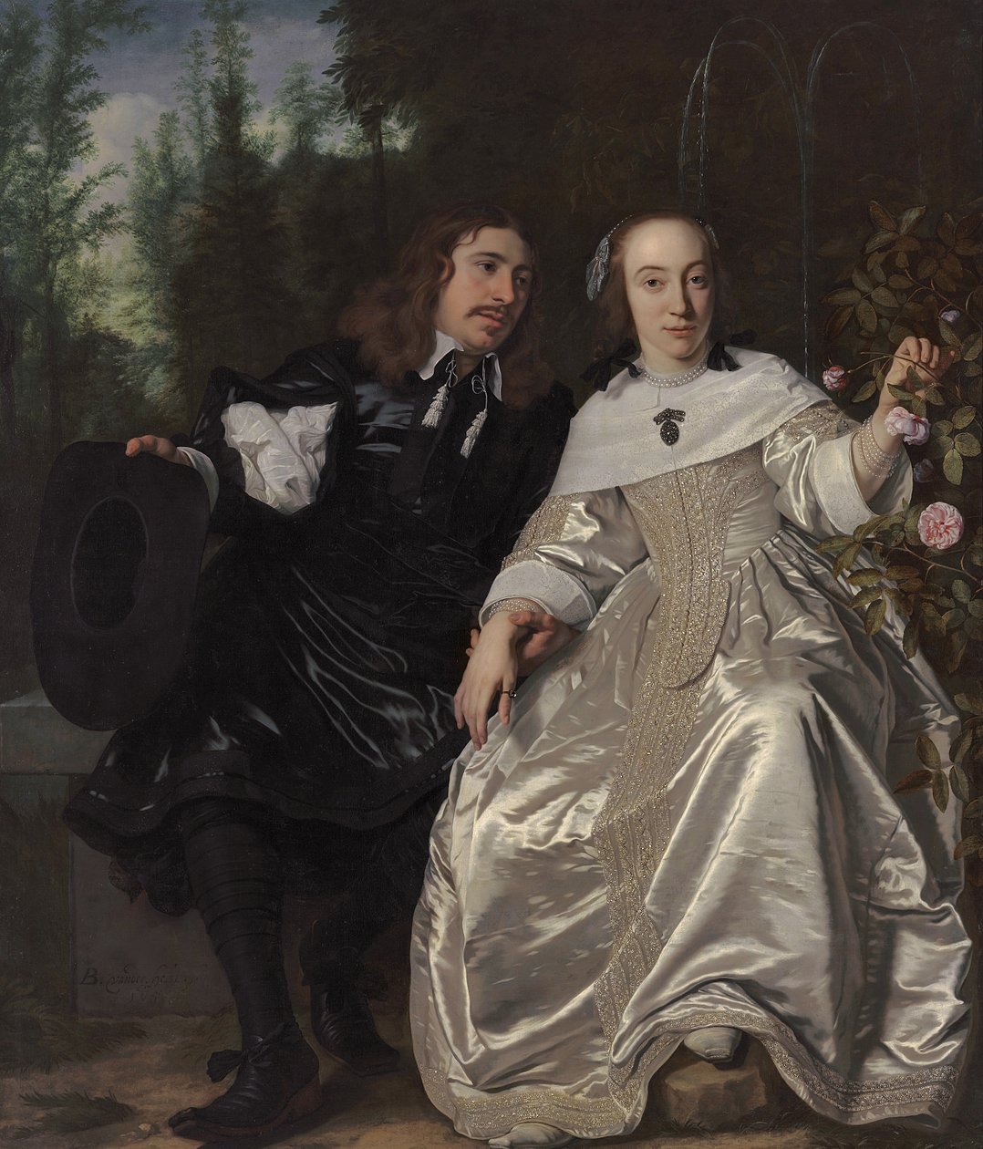 Abraham del Court ja hänen vaimonsa Maria de Kaersgieter, 1654 tekijältä Bartolomeus van der Helst