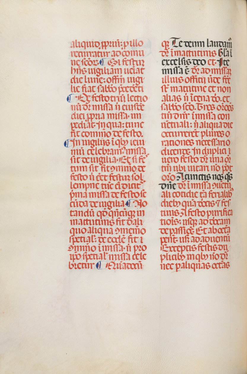 Missale: Fol. 173v: Musiikkia Alleluialle jne. pääsiäisen alussa 1469. tekijältä Bartolommeo Caporali