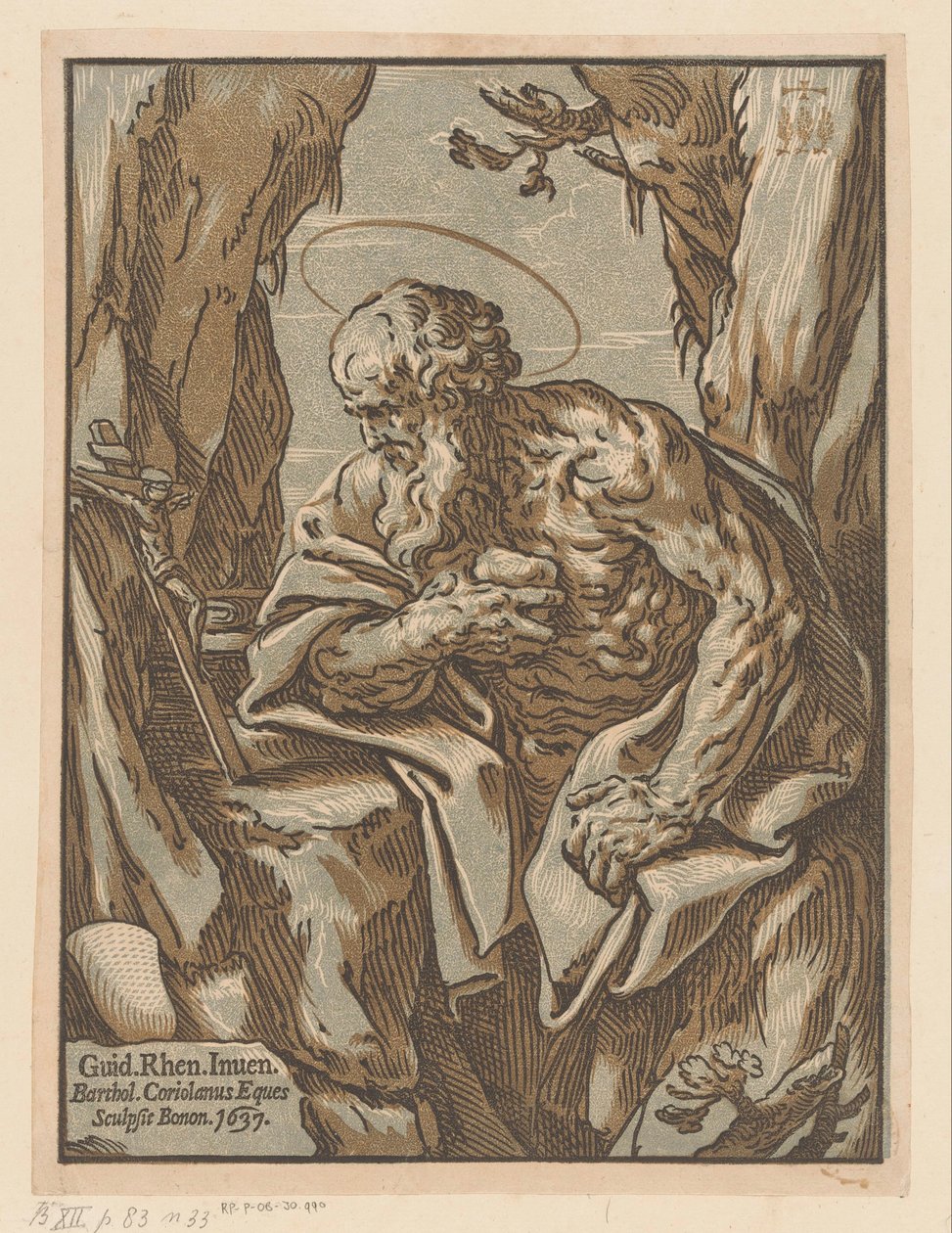 Pyhä Hieronymus erämaassa tekijältä Bartolommeo Coriolano