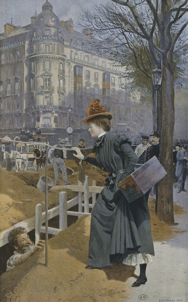 Pariisin matkatyttö, 1898 tekijältä Basile Lemeunier
