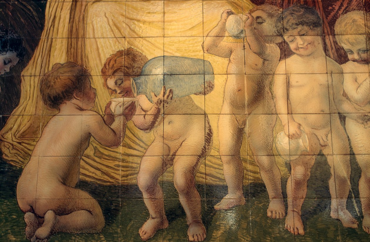 Putti juo lämpölähdevettä tekijältä Basilio Cascella