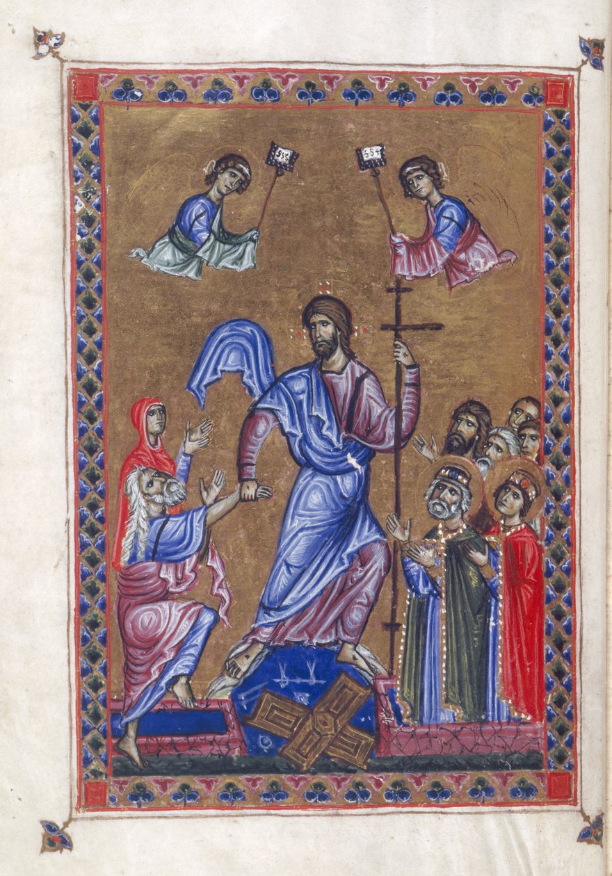 Egerton 1139, f.9v Harrowing of Hell, kuva 