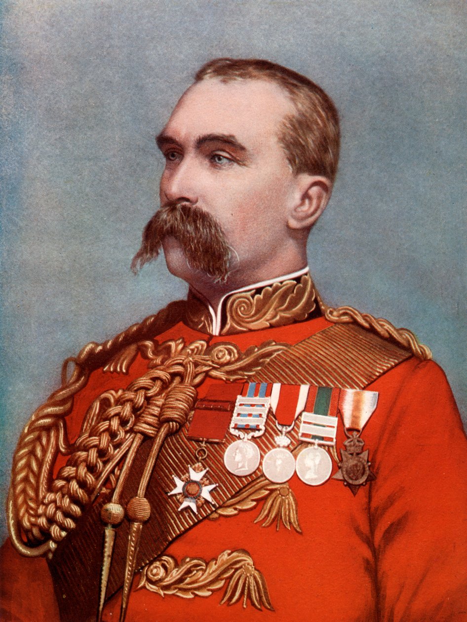 Kenraaliluutnantti Alfred Gaselee, Britannian joukkojen komentaja Kiinassa, 1902. tekijältä Bassano Studio
