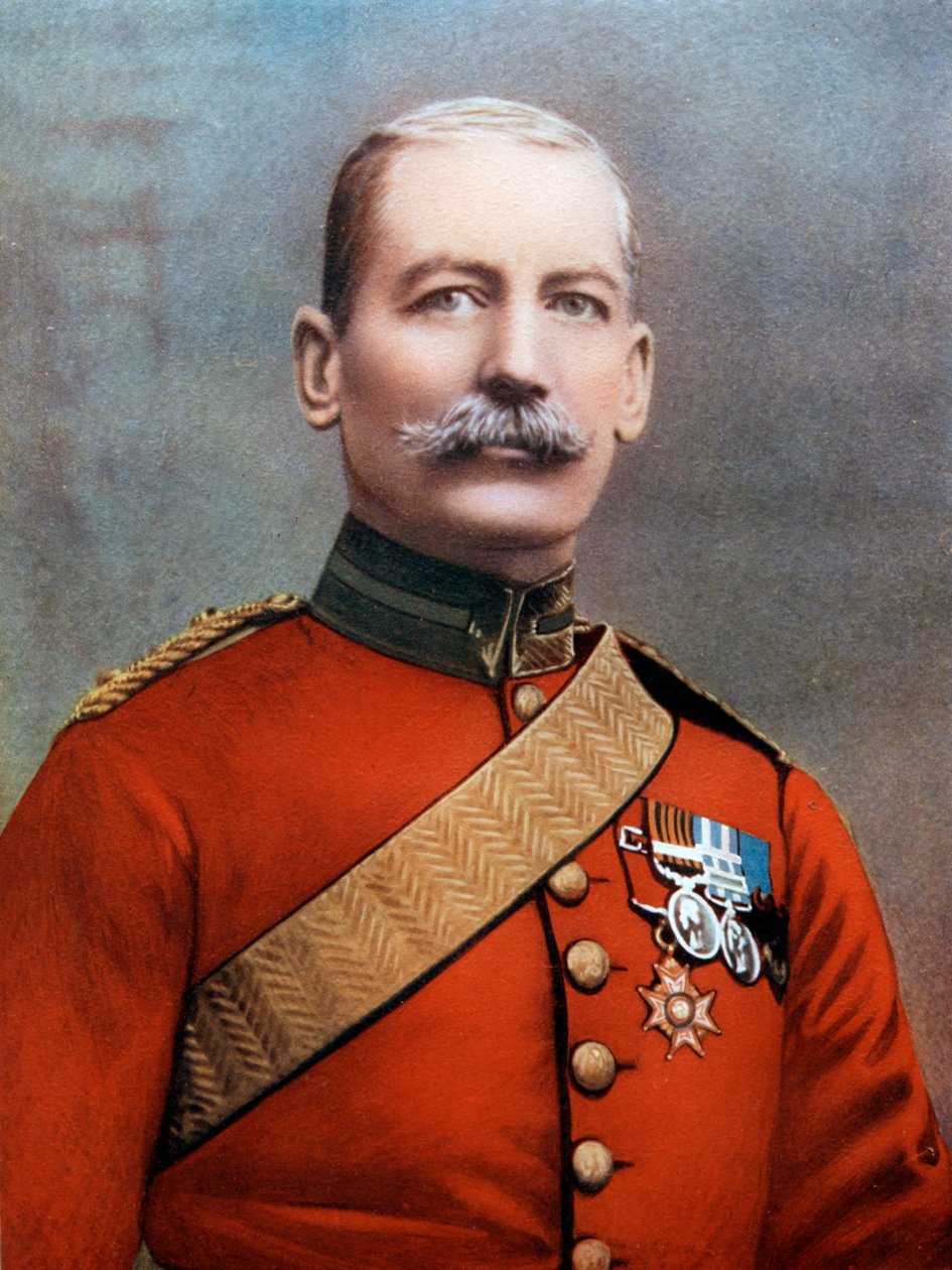 Kenraalimajuri JBB Dickson, 4. ratsuväen prikaatin komentaja, Etelä-Afrikan kenttäjoukkoja, 1902. tekijältä Bassano Studio