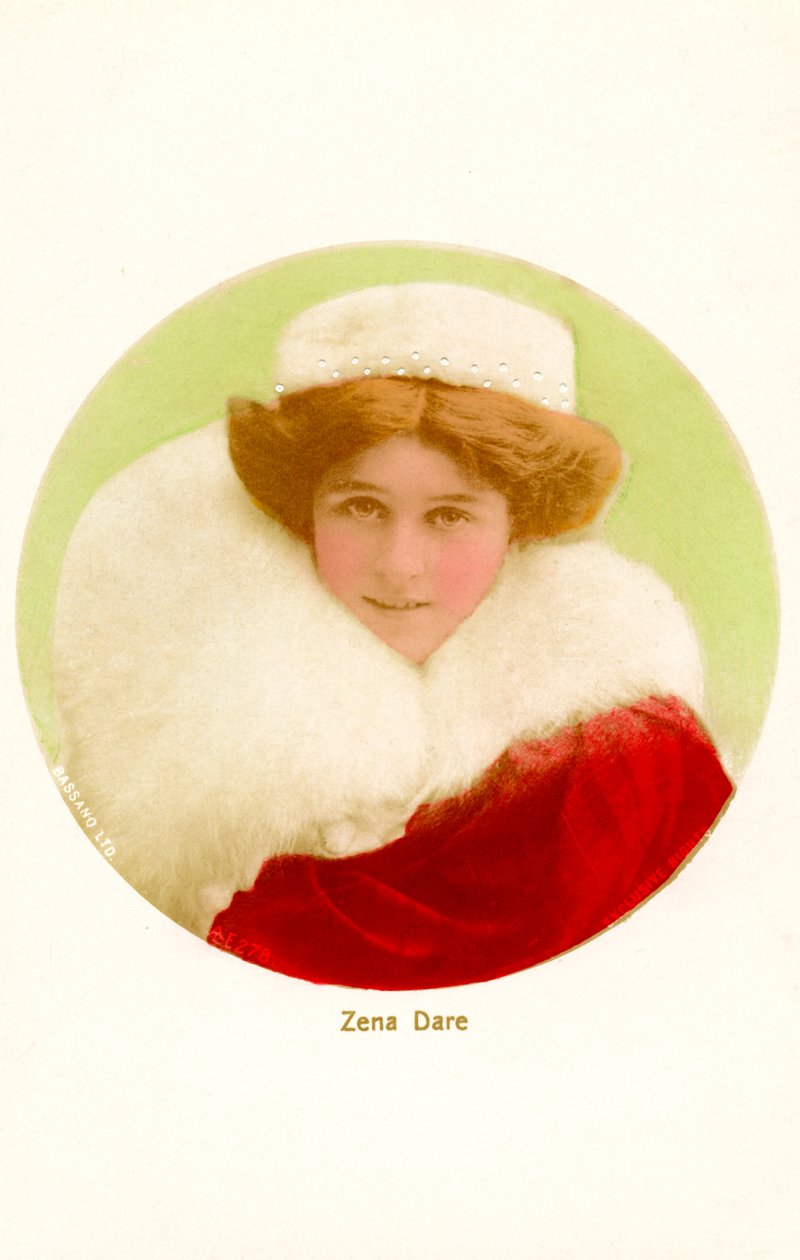 Zena Dare 1887-1975, englantilainen näyttelijä, 1900-luvun alku. tekijältä Bassano Studio