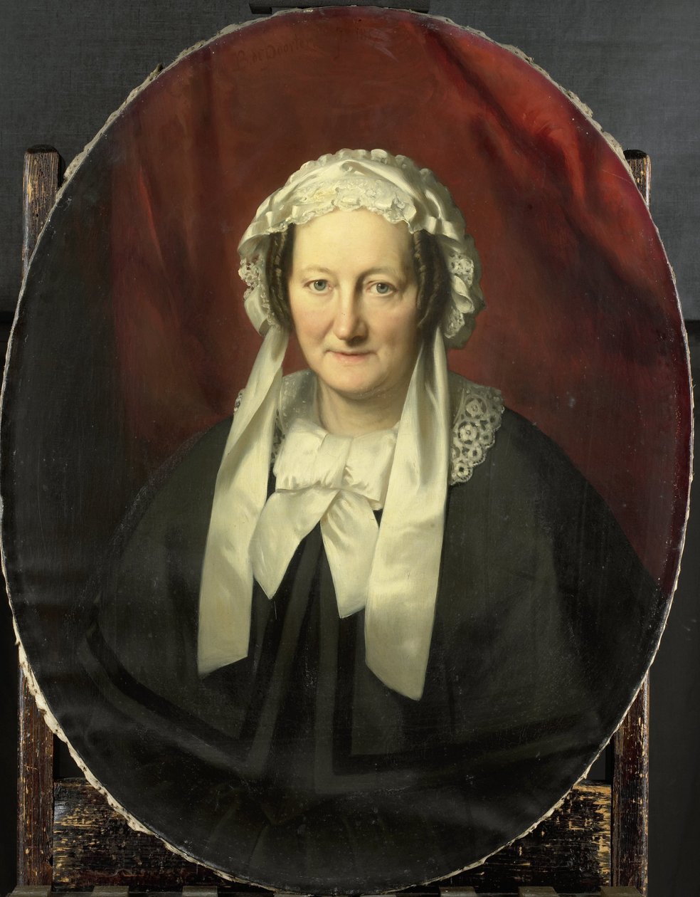 Hendrik André Cornelis Tierensin vaimon Johanna Maria Parvén muotokuva tekijältä Bastiaan de Poorter