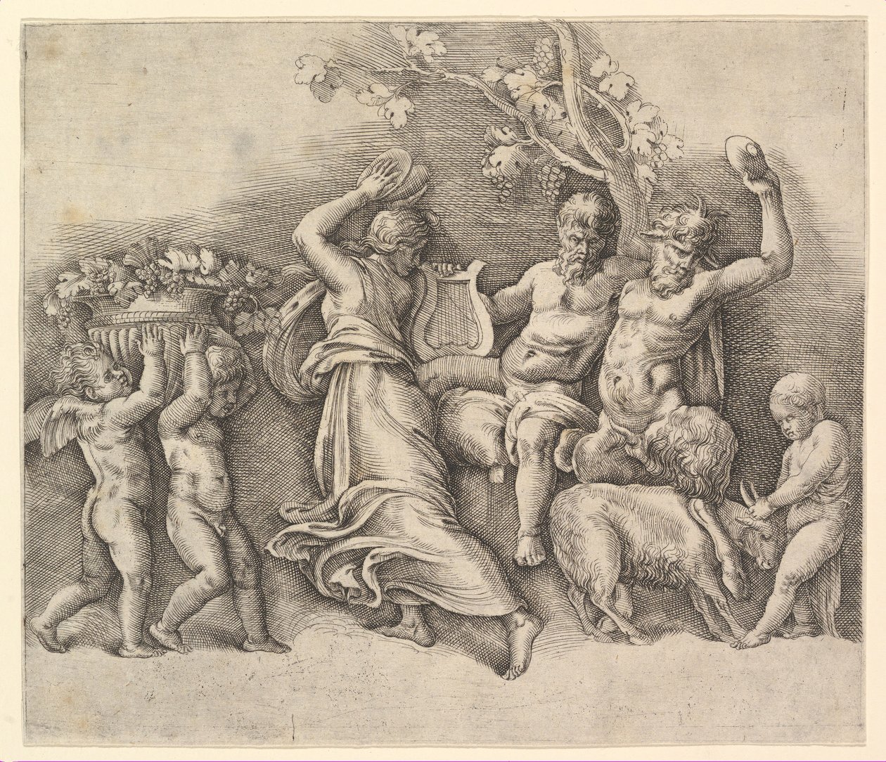 A Bachnal, 1530-61. tekijältä Battista Franco Veneziano