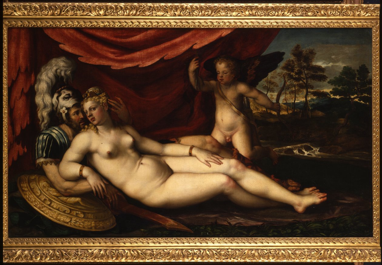 Venus, Mars ja Cupid tekijältä Battista dellAngelo del Moro