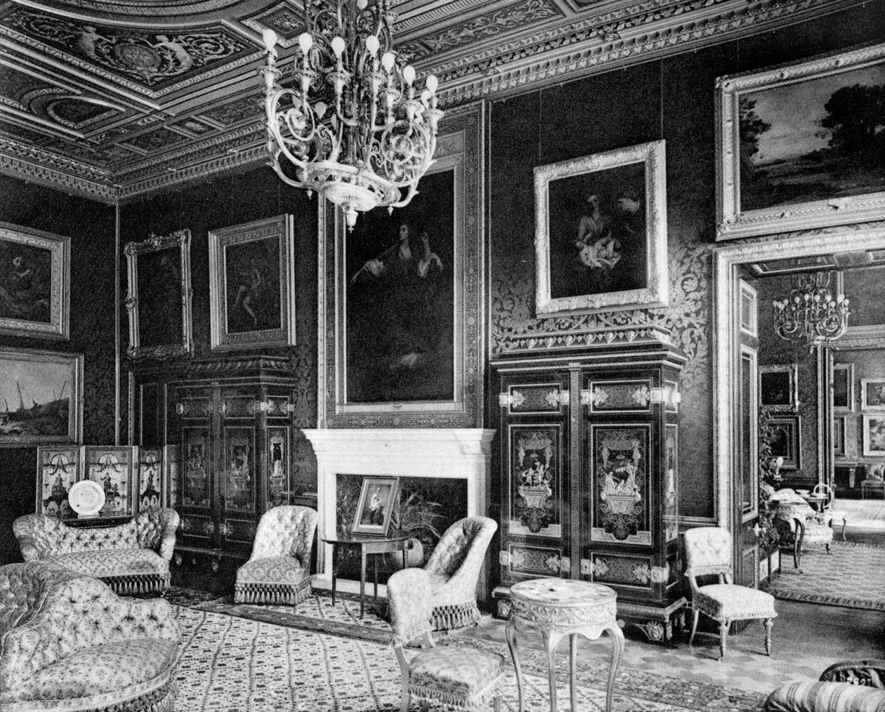 Sali, Grosvenor House, 1908. tekijältä Bedford Lemere and Company