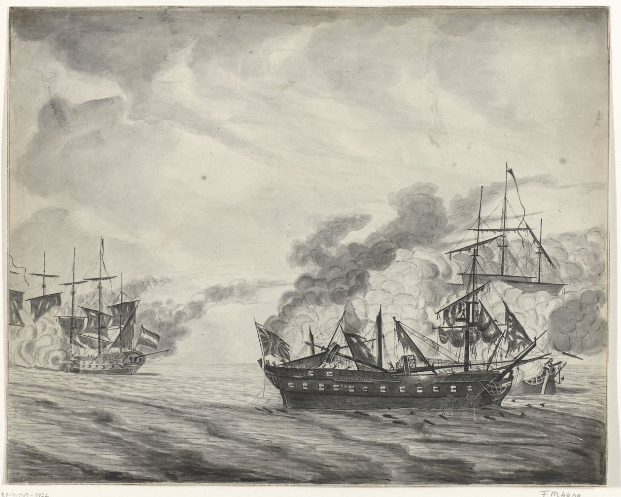 Cadizin meritaistelu 1781 tekijältä Beekman