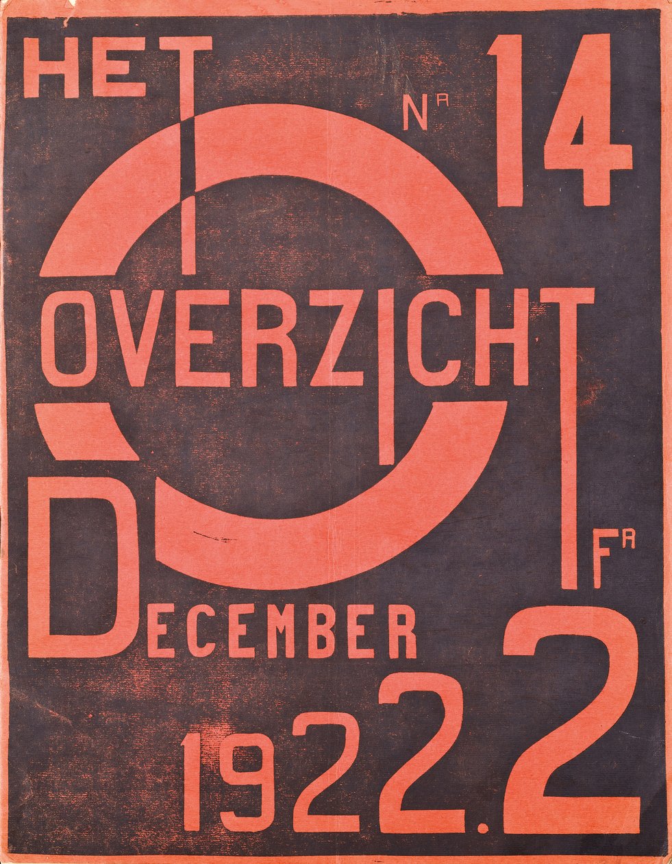 The Overview -lehden joulukuun 1922 numeron kansi, 1922 tekijältä Belgian School