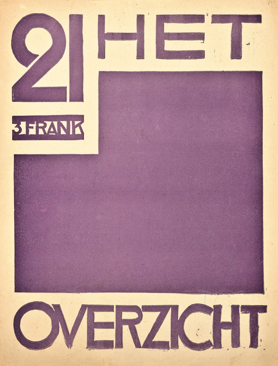 "The Overview" -lehden kansi, c. 1922-1925 tekijältä Belgian School