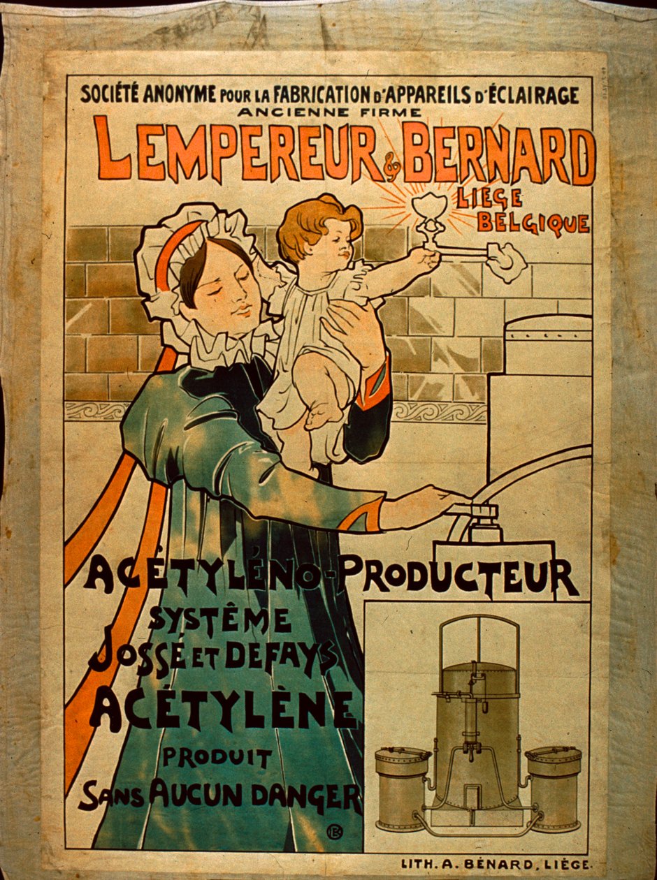 Lempereur & Bernard asetyleenivalaistus tekijältä Belgian School