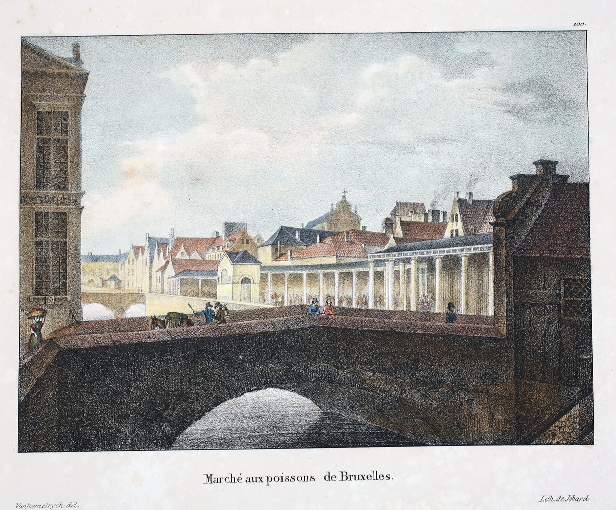 Brysselin kalamarkkinat, n. 1895 (valokuva) tekijältä Belgian School
