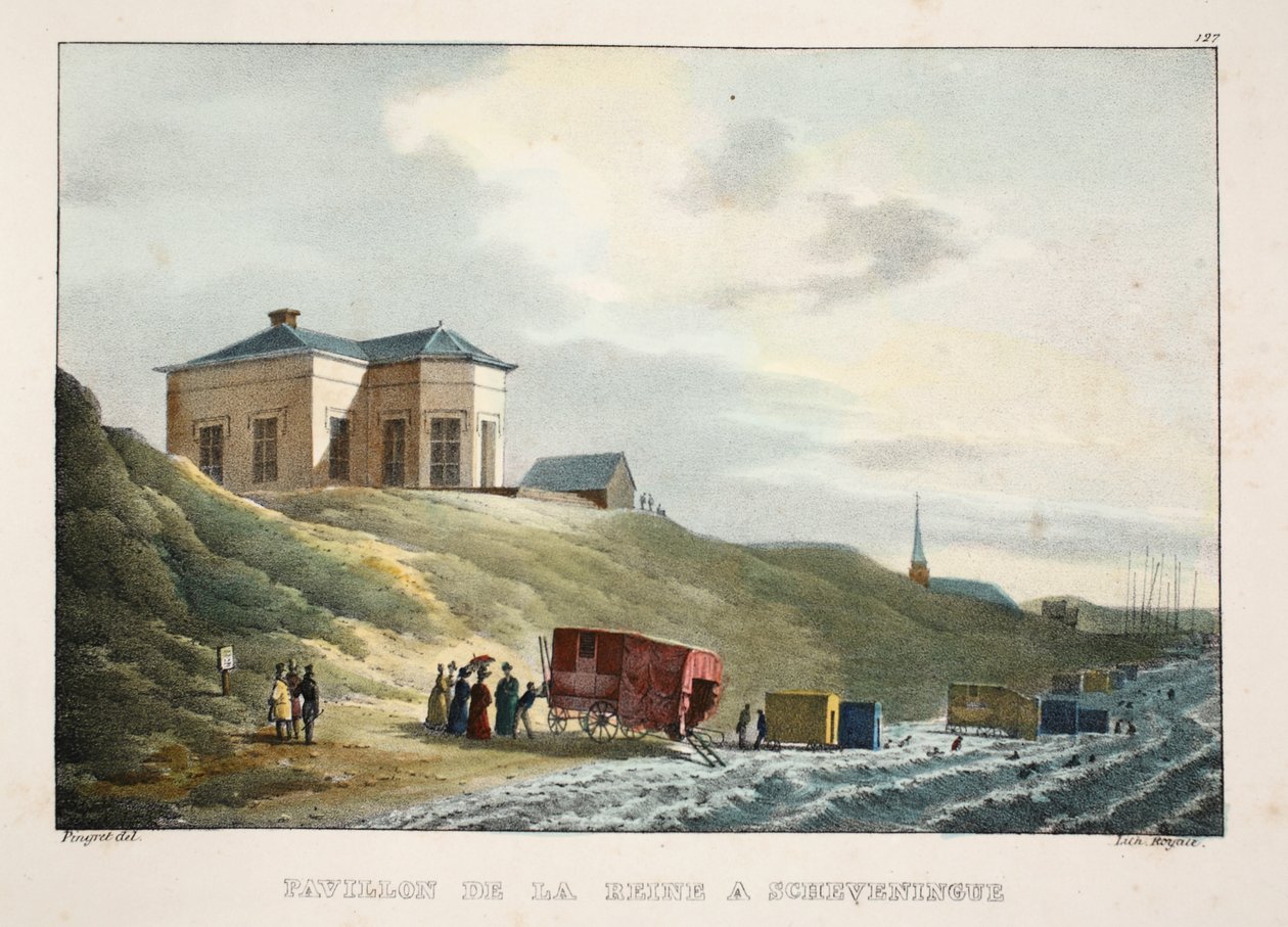 Kuningattaren paviljonki Scheveningenissä, n. 1895 (valokuva) tekijältä Belgian School