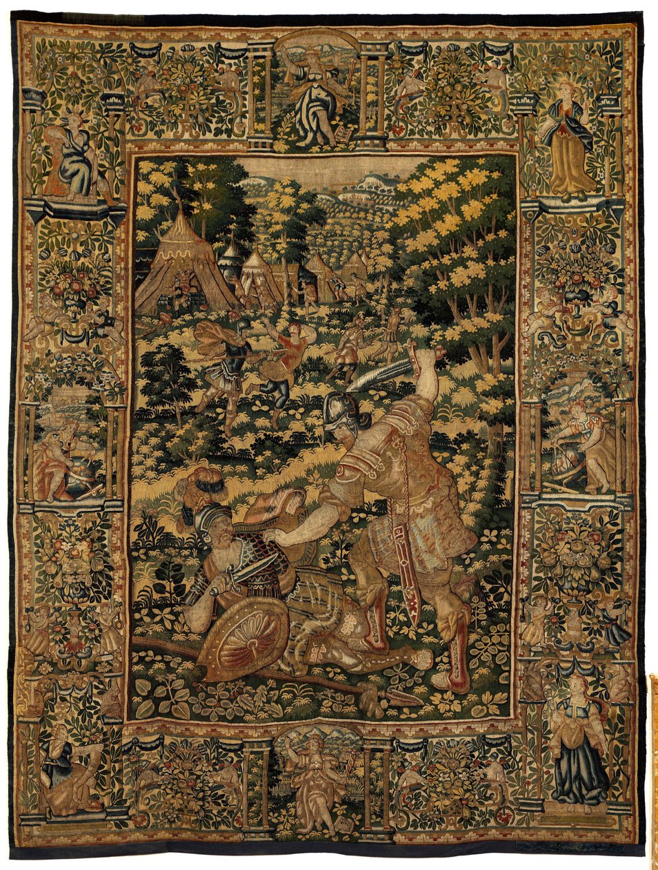 Tarina Cyrus II Suuresta, n. 1590 (kuvakudos) tekijältä Belgian School
