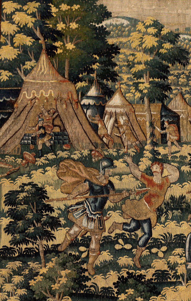 Tarina Cyrus II Suuresta, n. 1590 (kuvakudos) tekijältä Belgian School